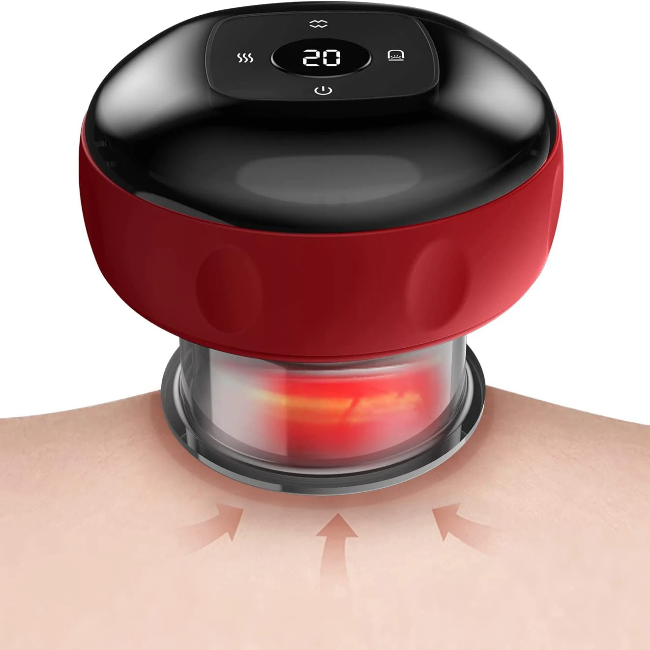 

Cheap Price Plug in Electric Cupping Red Light Therapy Smart Vacuum Cupping Machine Massager