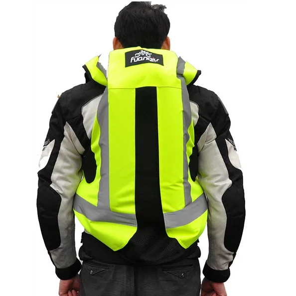 

Hot Selling Motorcycle Jacket Motorcycle Air Bag Safety Life Jacket Moto Airbag Vest for Racing, Green,black