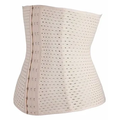 

Top Selling Summer Tummy Control Mesh Hollow Breathable Bodyshaper Trimmer Private Label 5XL Women Postpartum Waist Trainers, White, blue, pink