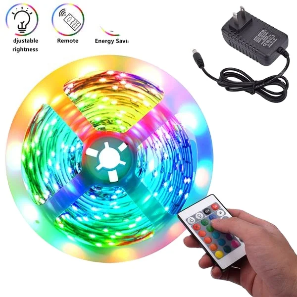 

40W RGB IR44 Plastic Christmas Party Indoor 300-LED SMD3528 Led Strip light Set with IR Remote Controller