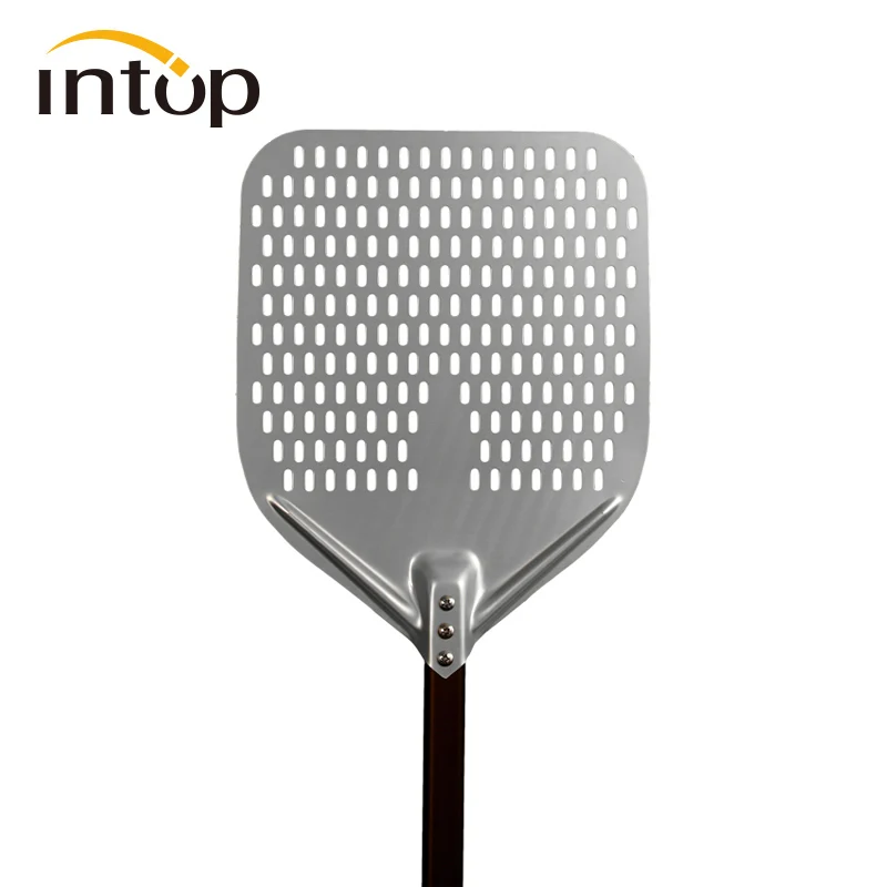 

perforated pizza peel foldable 30cm 35cm 40cm folding pizza turning peel, Grey