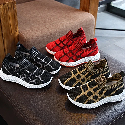 

2021 Hot Sale Boys Girls Spider Web Breathable Private Label Casual Slip On Sport Outdoor Shoes