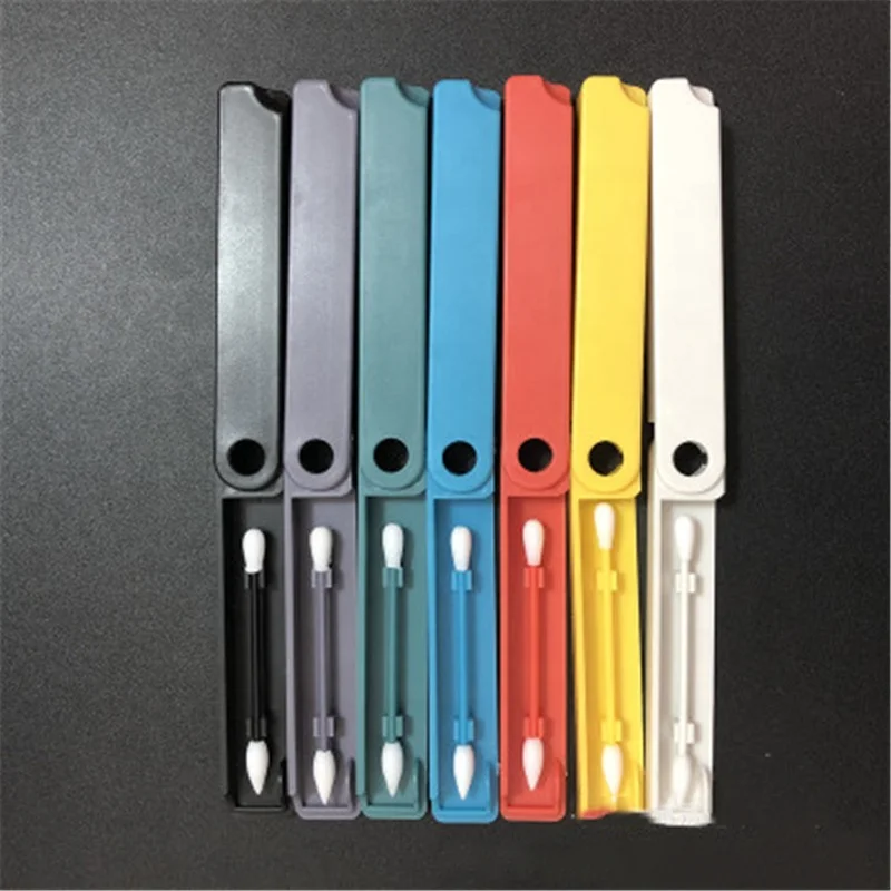 

Silicone Recyclable Cleaning Cotton Bud, White/yellow/red/gray/green/blue/black