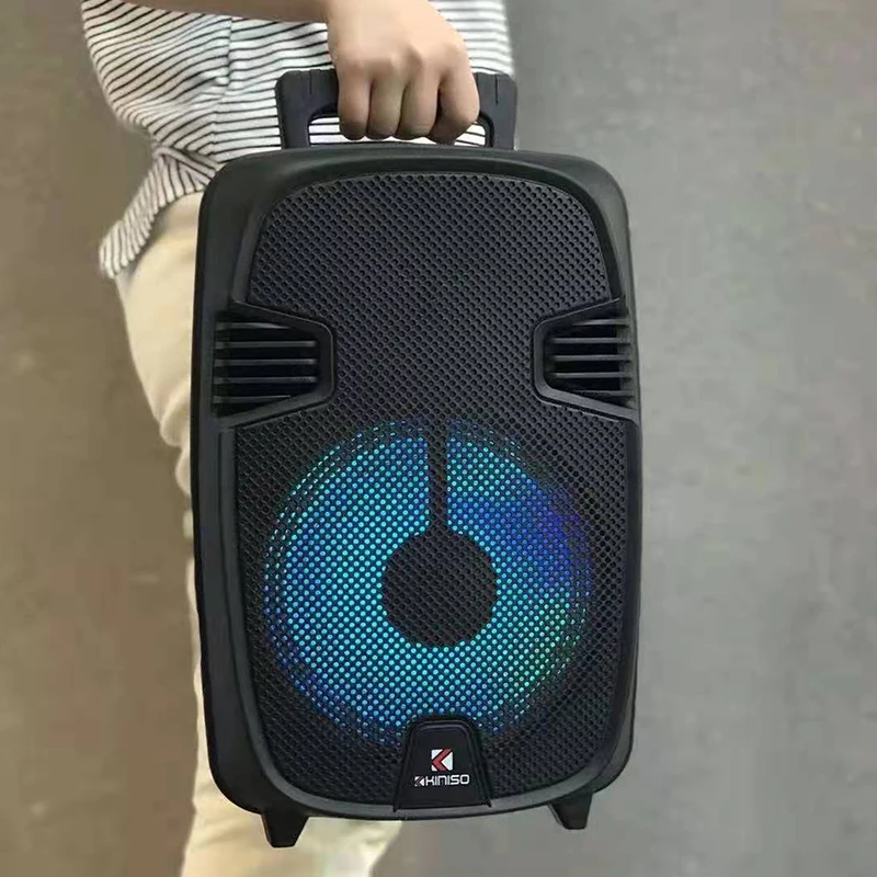 

QS-835 8 Inch Spekaer Subwoofer Outdoor Portable Wireless wireless Speaker Kimiso Home Theatre Sound System Light Microphone