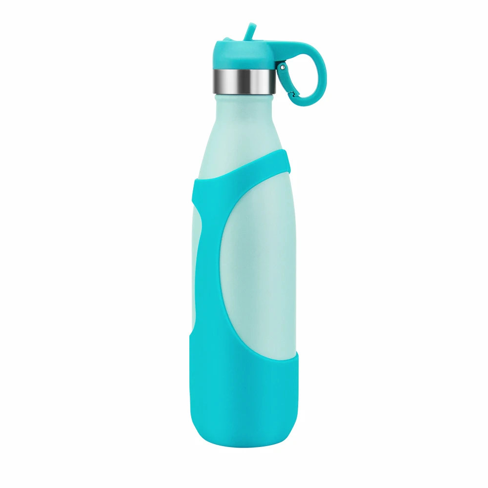 

Portable flask thermos stainless steel bottle cola shaped bottles with straw lid double wall vacuum thermos bottle