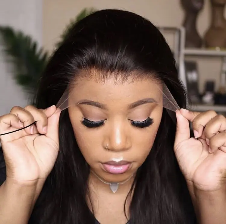 

On sale lowest price raw hair straight 360 lace wig for black women