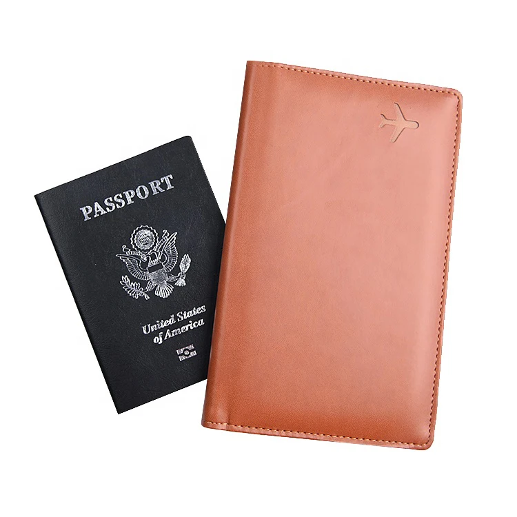 

Cheap Wholesale PU Leather Travel Passport Holder With Pen Holder, Brown,black,blue,gray,orange,green or customized color