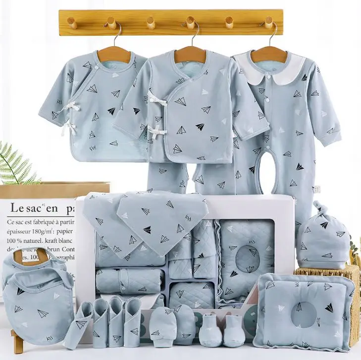 

100% Cotton Baby Clothes Set Silicon Unique Cotton Newborn Baby Gift Sets