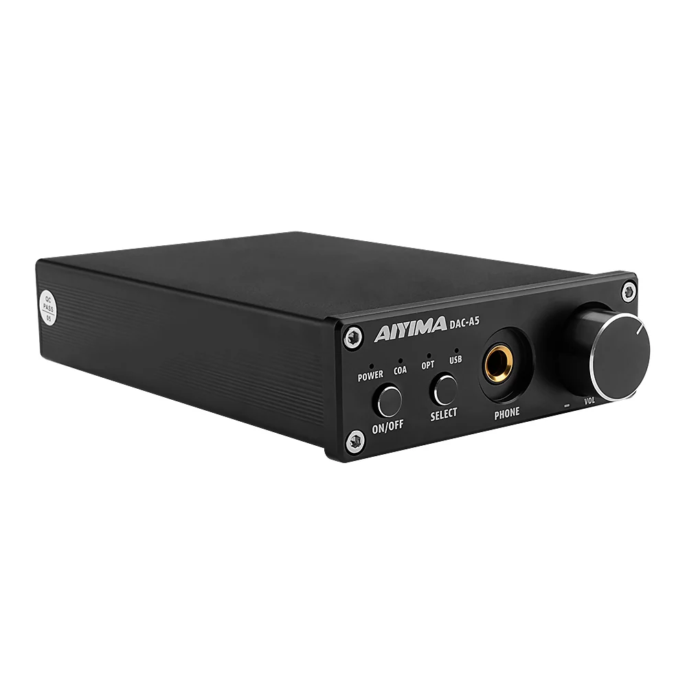 

AIYIMA DAC-A5 Mini Amp Portable Headphone HiFi AUX Amplifiers TPA6120 PC-USB DAC Decoder Audio Headset Amplificador