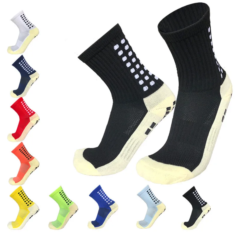 

Ready to ship Basketball Sports Sock Men Thick Athletic Sock Grip Towel Bottom Football Soccer antislip socks, Black
