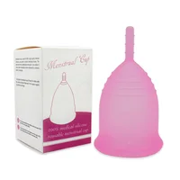 

Ready to Ship Fast Dispatch Medical Grade Collapsible Silicone Women Menstrual Cup