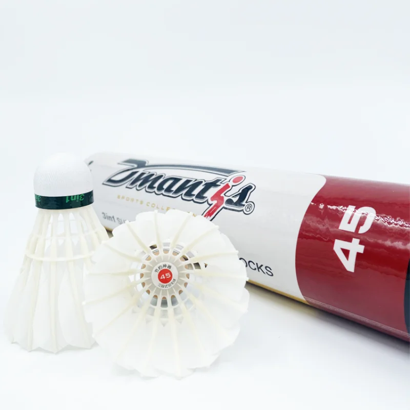 Dmantis D45 3in1 Best-selling Durable Top Grade Badminton Shuttlecock Goose Feather Shuttlecock Natural Goose Feather