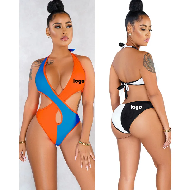 

Free shipping Women Sexy One-Piece Swimsuit Female Swimwear Beachwear Bathing Suit