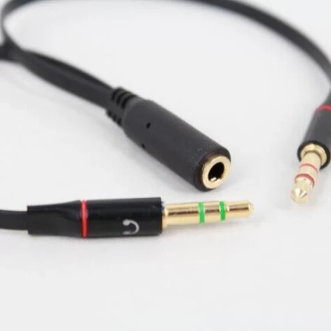 

20cm 3.5mm female to Double 3.5mm male Y splitter cable 2021 top quality cabletolink