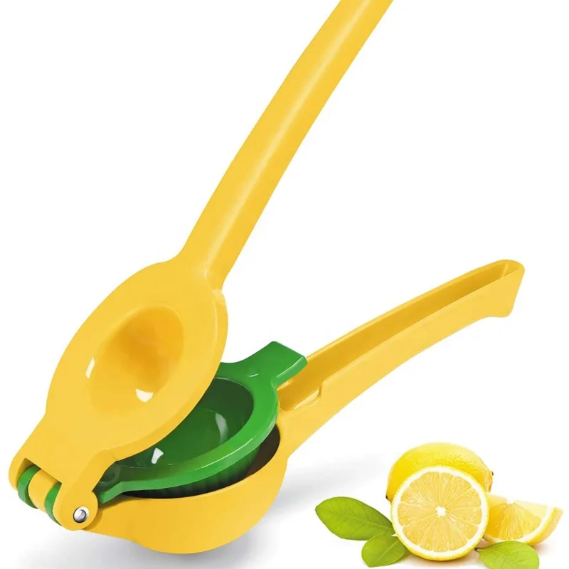 

Lemon Lime Squeezer 2-in-1 Manual Press Juicer Metal Juicer Citrus Squeezer Professional Hand Juicer Kitchen Tool, Custom color