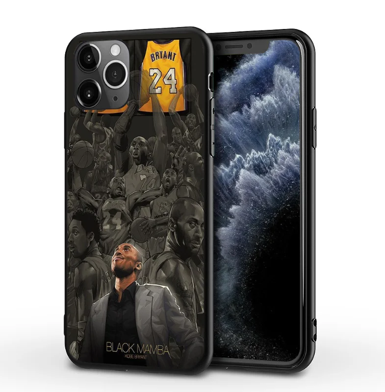 

Star Kobe Bryant Shell cases Phone Case For iphone 12 12 mini X XR XS 11 PRO 12promax Rubber cover, Colorful