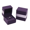 Elegant High-end Purple Velvet Jewelry Box Packaging