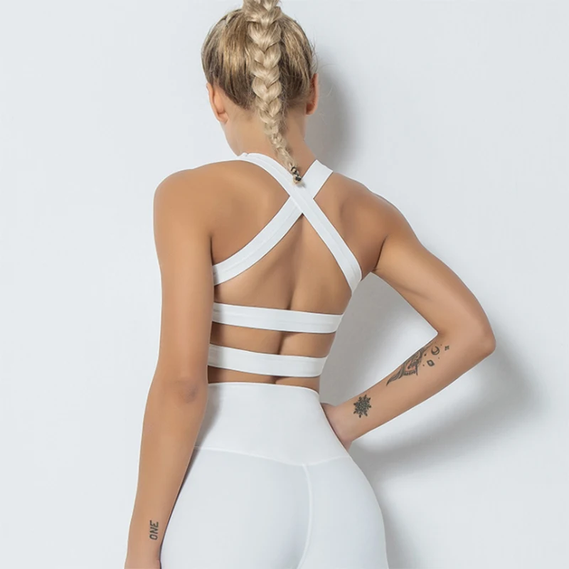 

Gym wear workout tops seamless yoga sports bra