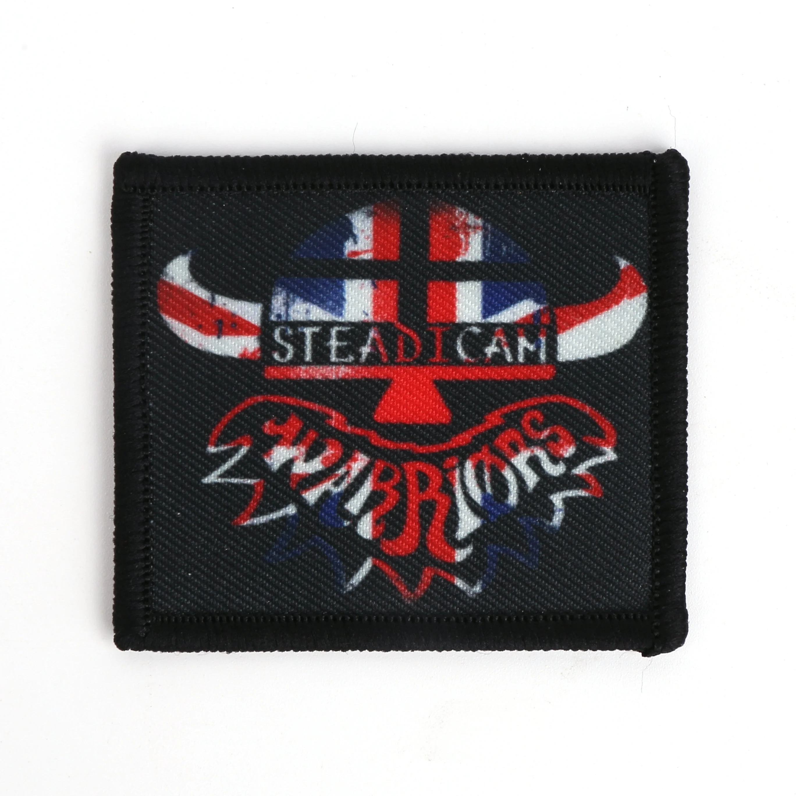 

Embroidery border dye sublimation heat transfer Custom print logo patch