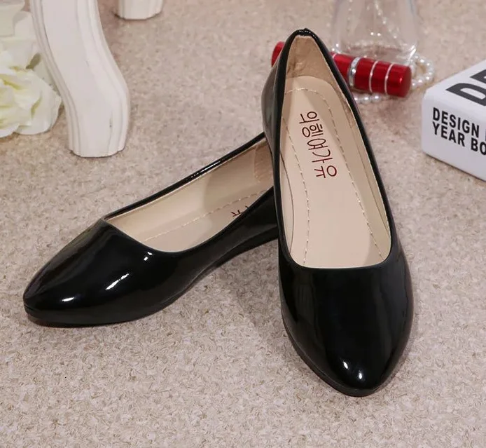 

Comfortable women leather flat shoes, As picture show or customized