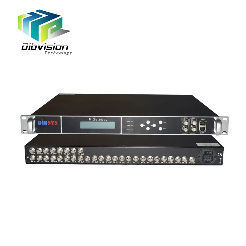 

(Q116) terrestrial dvb-t2 to ip gateway 16 dvb-t tuners to iptv converter input 512 spts channels output