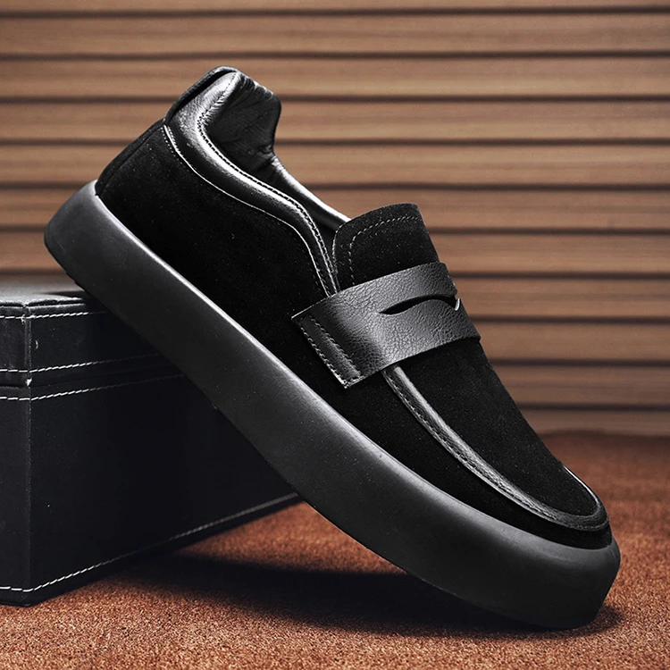 Y Big Size Men's Black Khaki 39-46 New Breathable Shoes Other Fashion Trendy Casual Single Shoes for Men