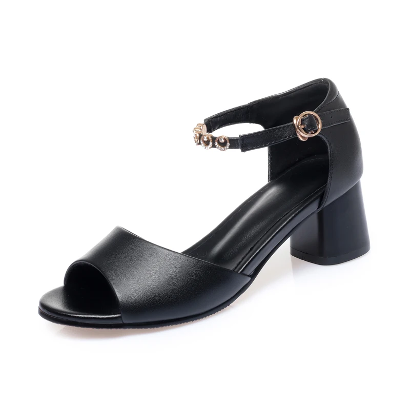 

Hot Selling Cheap Custom Fashion Trend High Heel Cowhide Leather Women Sandals