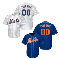 

20 Custom New York Mets Baseball Jersey Cool Base Retro MenCustom Embroidery Jerseys