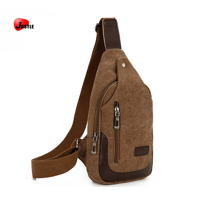

Custom Logo Single Shoulder Men Chest Bag Khaki Insulated Canvas Retro Travel Crossbody Sling Bag For Daily Use, Black,blue,green,khaki,brown, or customized