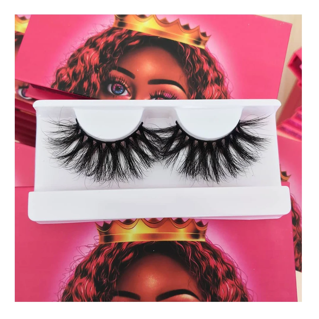 

Hot selling custom box packaging cruelty free lashes 3d mink eyelashes create your own brand colorful full colored eyelash strip