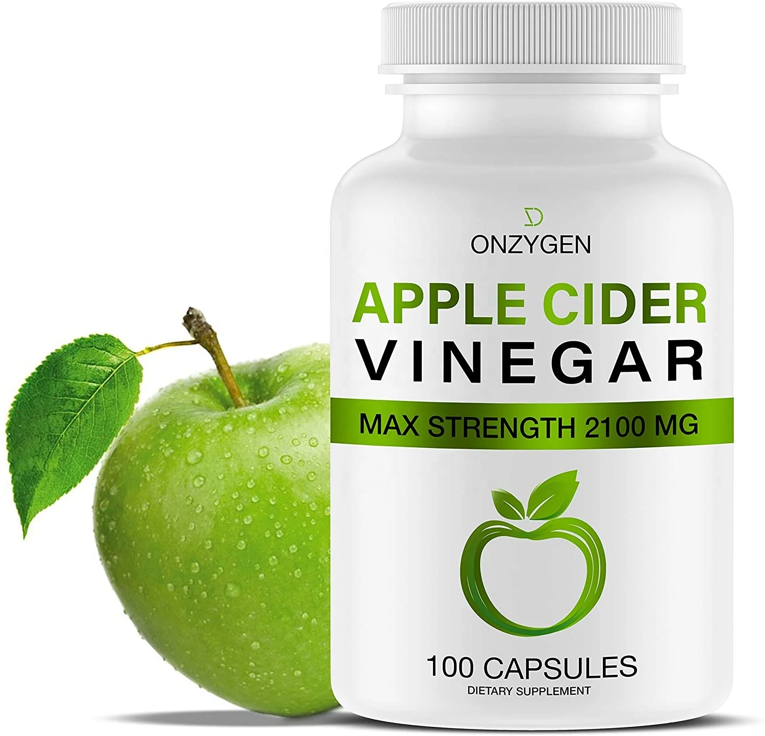 Natural Slimming Keto Diet 2100MG Green Apple Cider Vinegar Capsules With Mother For Weight Loss Fat Burner
