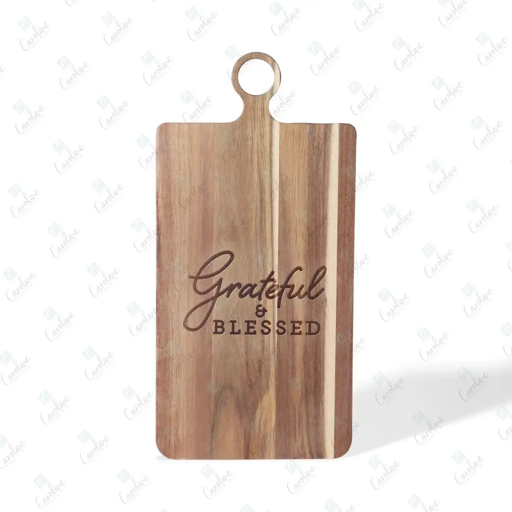 

Ready to Ship Wholesale Long Grateful Wood Cheese Board Set, Natural wood color