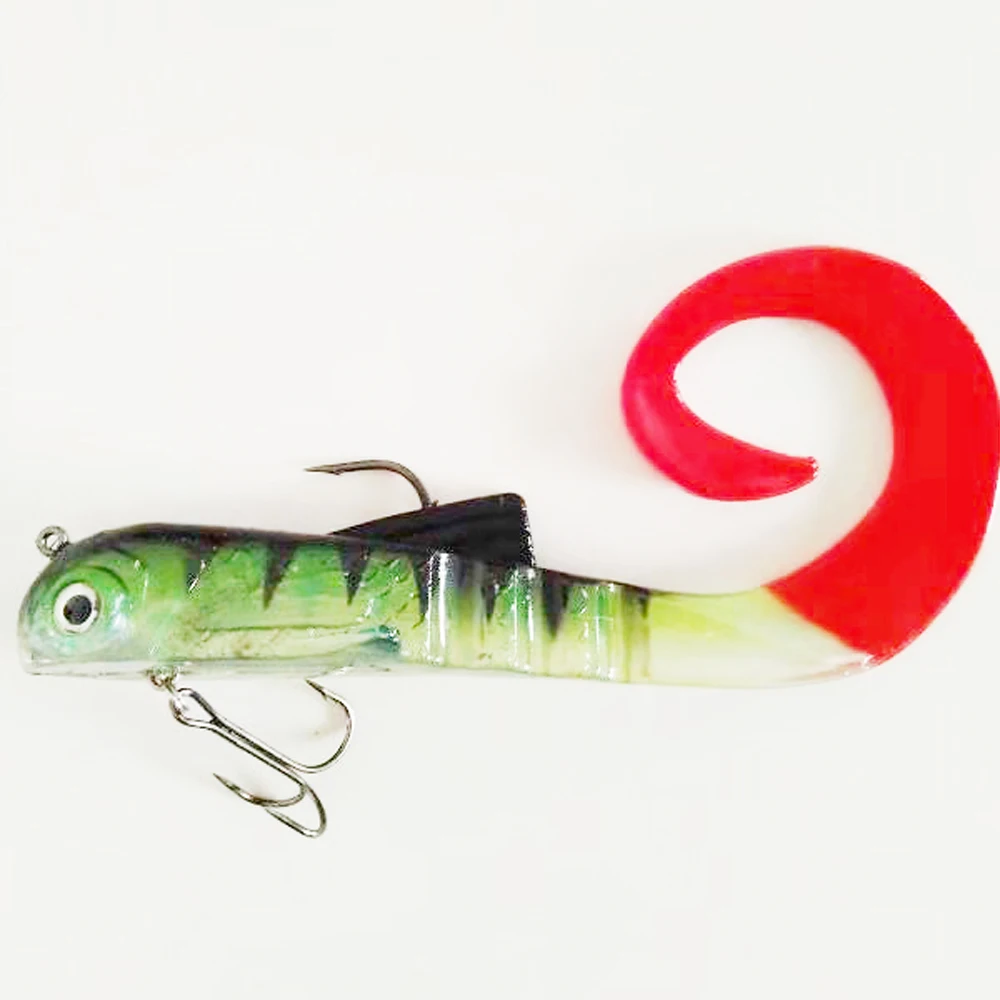 China Wholesale Musky Pike Fishing Soft Plastic Baits 4"/6.5"/9"/12