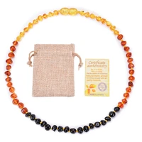 

Ready Stock Certified Colorful The Baltic Babygirl Amber Teething Necklace Baltic Amber