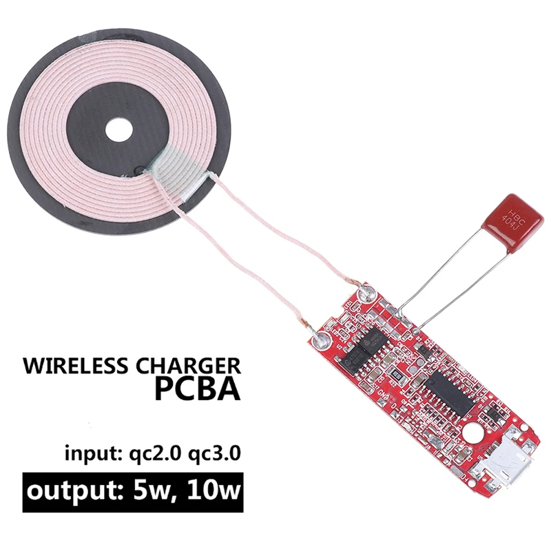 

10W Qi Wireless Charger Module Transmitter PCBA Circuit Board Coil