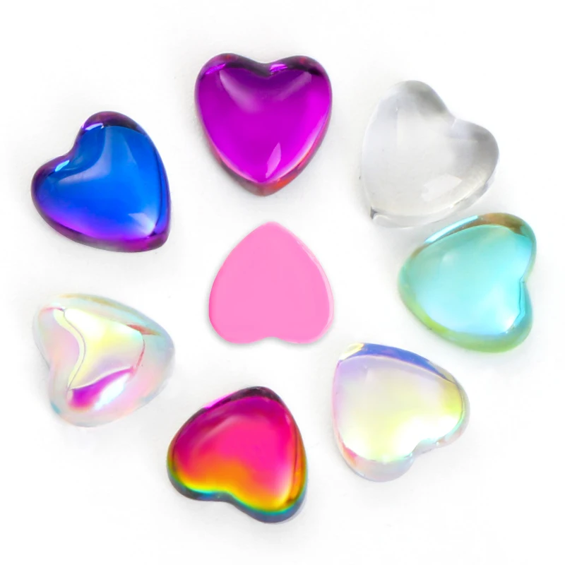 

Xiaopu custom heart shape high quality glass flat back strass crystal rhinestone nails flatback diy phone case rhinestones