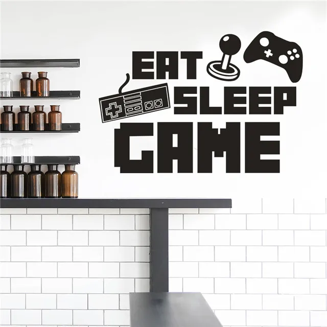

Spoof Game Declaration Sticker Internet Cafe Background Wall Decoration, As picture