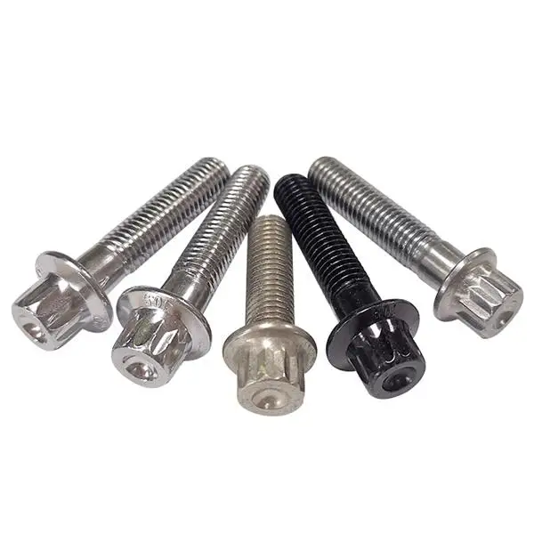 
Hardware custom zinc plated steel inch wabbler flange screws 