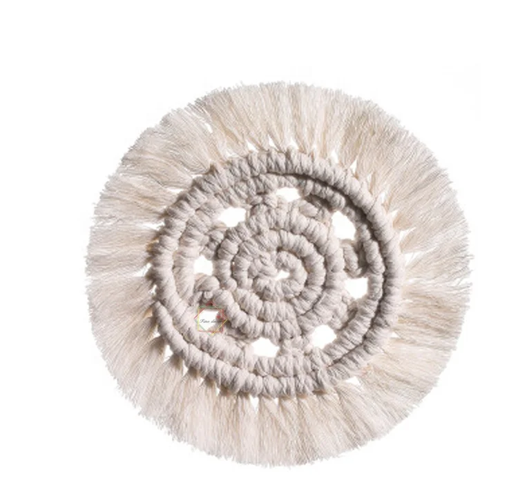 

custom placemats and coasters table pad macrame heat resistant table mat, Different colors