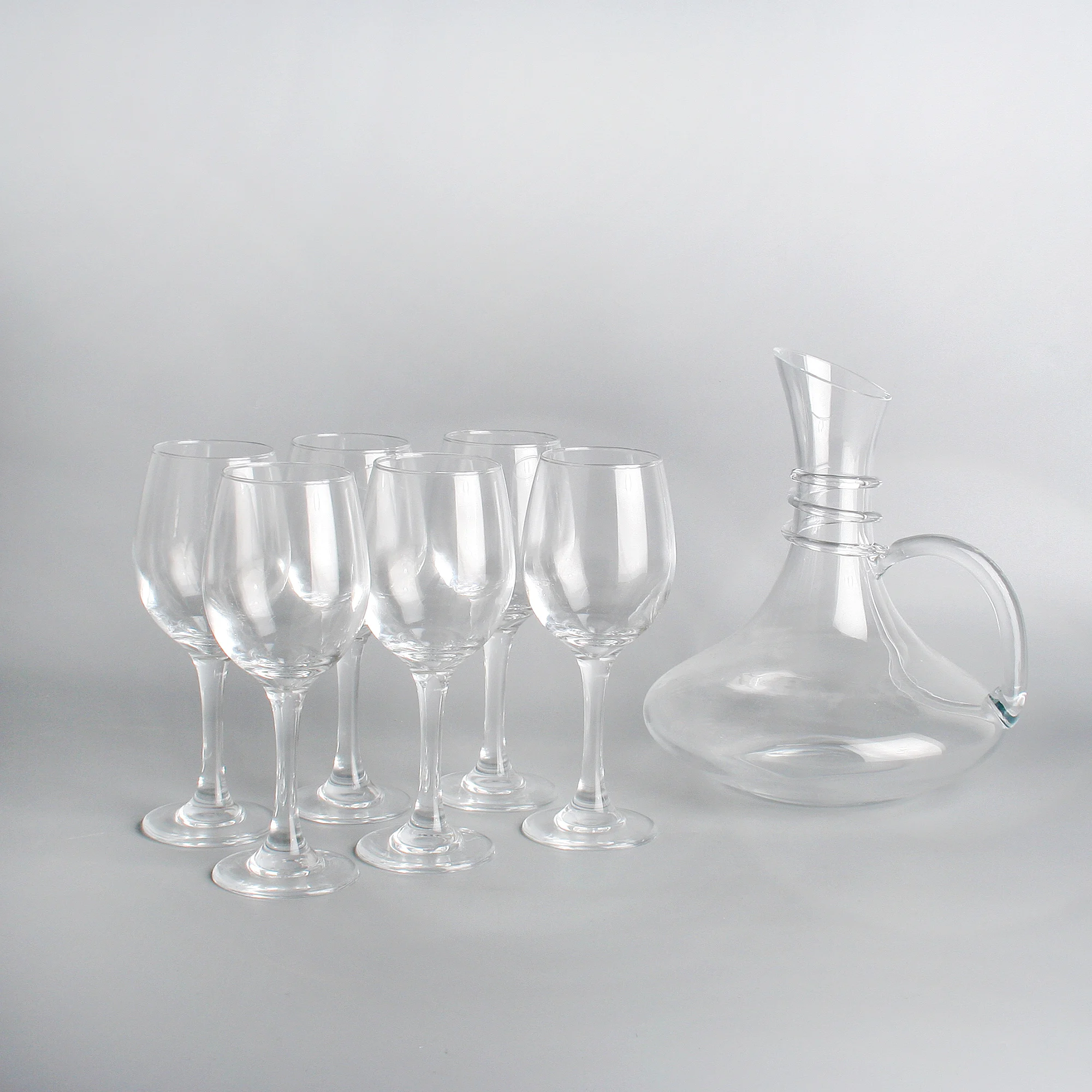 

red 100% Lead-free Crystal Decanter wine glasses set of 6
