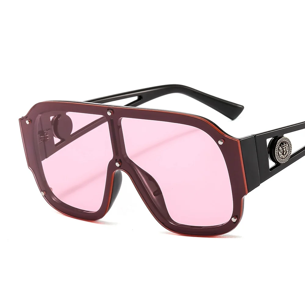 

Wholesale High Quality Pilot Oversized Sun Glasses Big One Piece Lens Shades Sunglasses lentes de sol