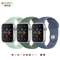 

Silicone strap For Apple Watch band 44 mm/40mm iwatch Band 38mm 42mm Sport bracelet Rubber watchband for apple watch 5 4 3