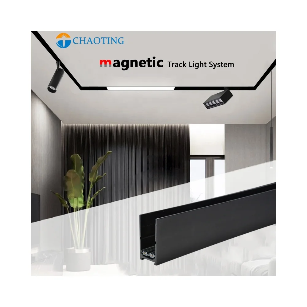 

Surface mounting suspension type embedded Smart phone APP control Magnetic Track Lights Rail Lighting System LED light tracks