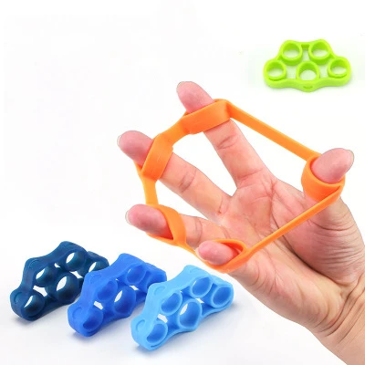 

Hand Gripper Silicone Finger Expander Exercise Hand Grip Wrist Strength Trainer Finger Exerciser Resistance Bands Fitness, 6 colors