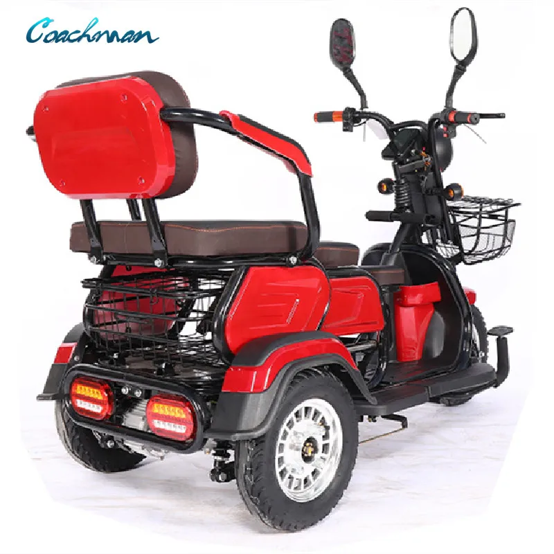 

3 Speed Drum brake Aluminum Alloy electric tricycle load 350kg Max speed 25km