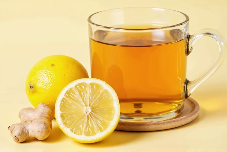 Fresh lemons and ginger root for making homemade lemon ginger tea