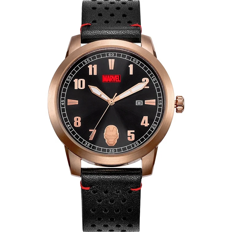 

Brushed Rose Gold Case Custom Logo Stainless Steel Men's Watch