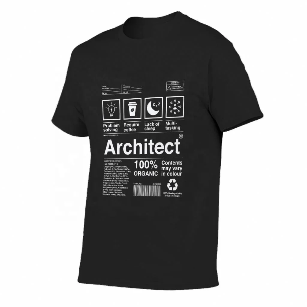 

Men Clothes Architect Tshirt Custom Quality Printing T Shirts