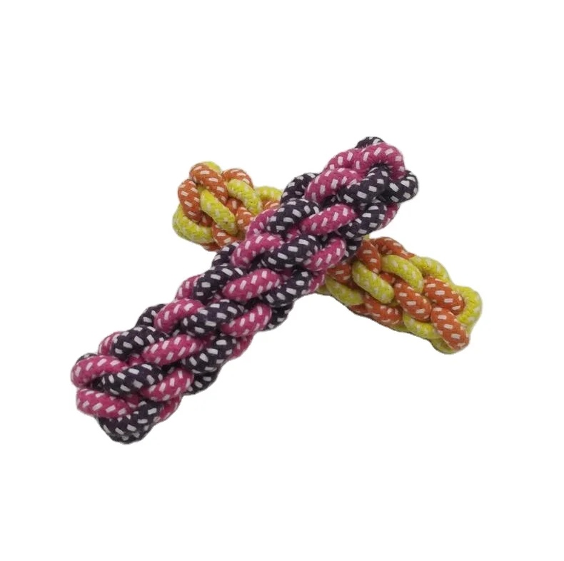 

1pc Pet Dog Toy For Dogs Chew Puppy Dog Toy Cotton Braided Bone Rope