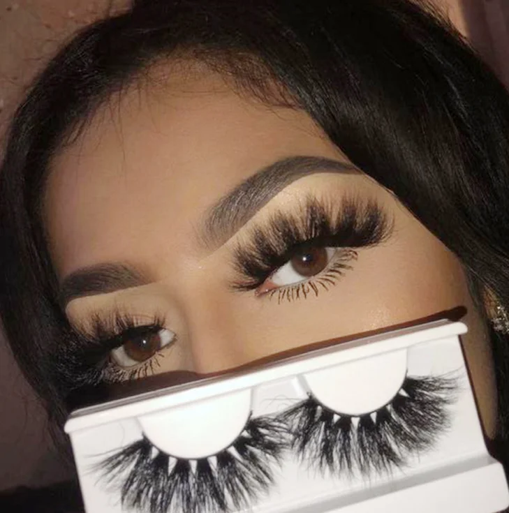 

Wholesale 3D Mink Magnetic Eyelashes, Hot Sale 5 Magnets Eyelash 3D 25mm Faux Mink Eyelashes Magnetic Eyelashes, 6D Silk Fur OEM, Black